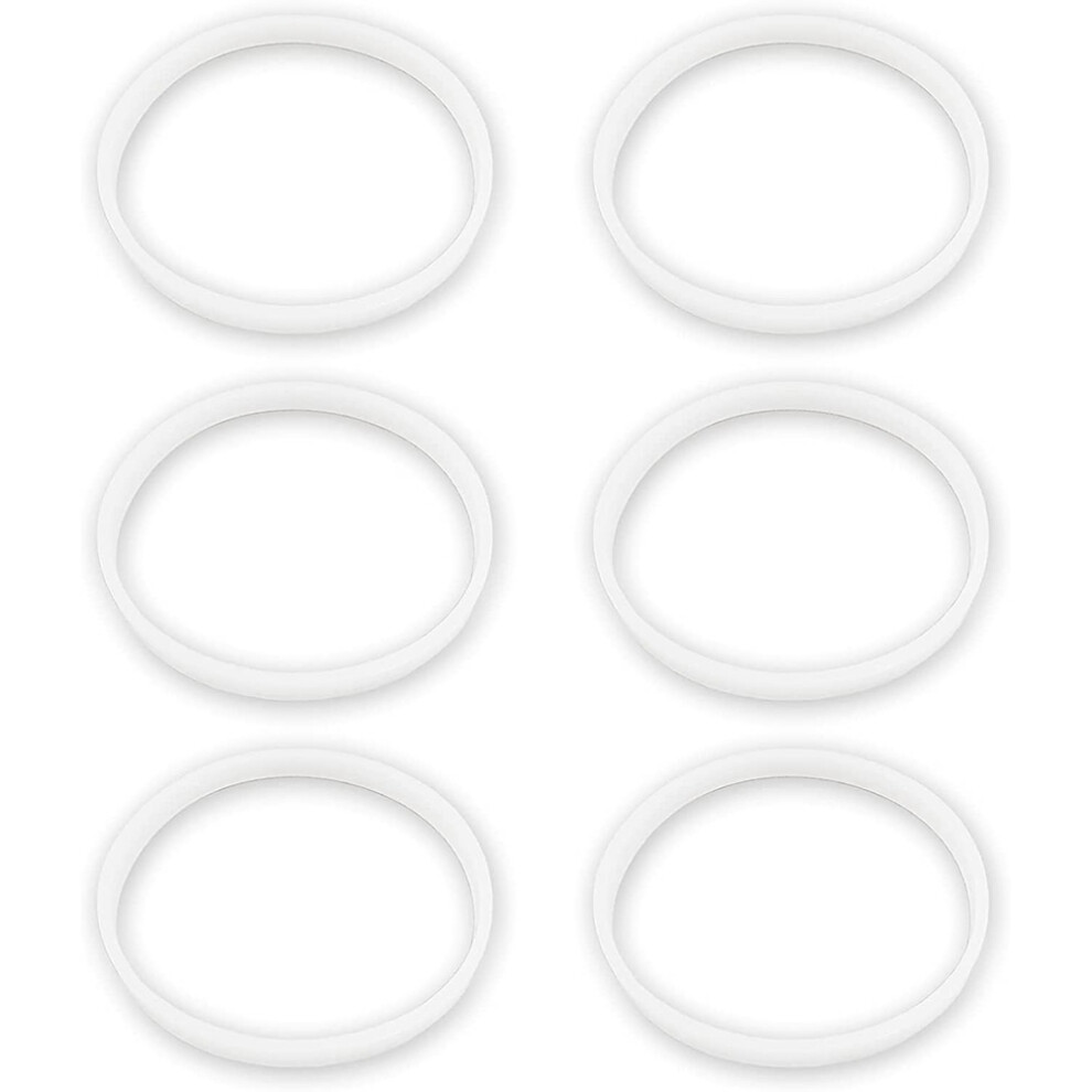 6 Pack Rubber Gaskets Replacement Seal White O-Ring for Small-image-OPC-PHKJC5P-NEW