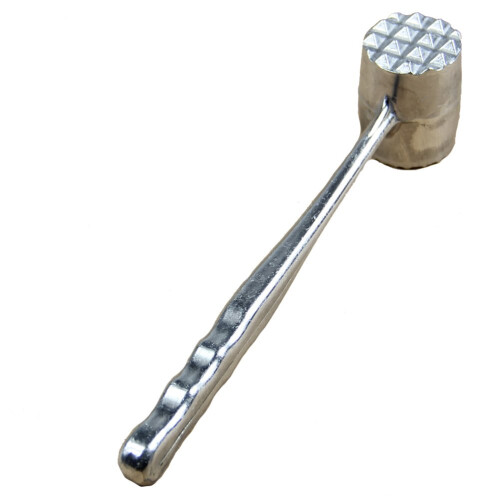 Silver Two Sides Aluminum Round Meat Hammer(Oval) 1