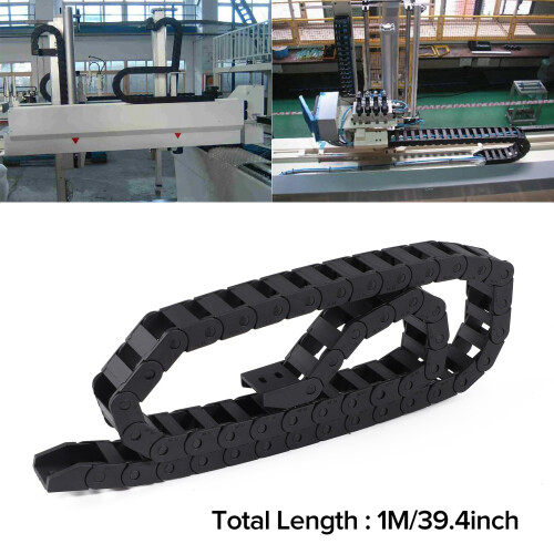 10 x 20mm 1M Open On Both Side Plastic Towline Cable Drag Chain 2