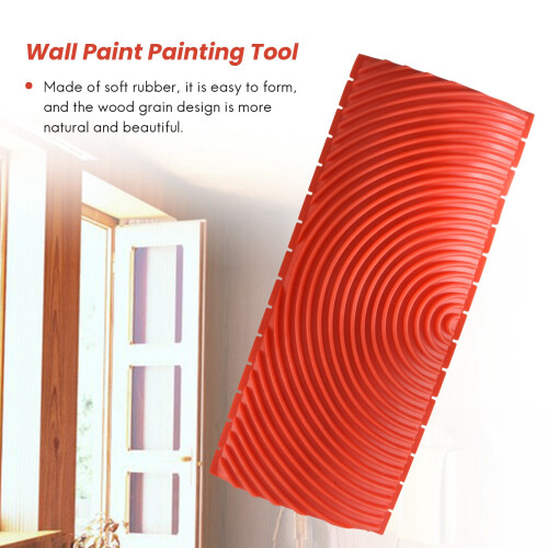 4PCS Wood Graining Tool Set Wood Graining Wall Paint for Wall DIY 2