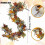 Artificial Fall Garland Maple Leaf Pumpkin Vine Decor for Fall Wedding Party 11