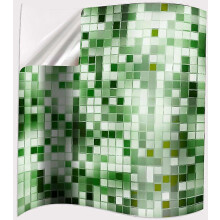 (As show, One size) Peel and Stick Backsplash for Kitchen Wall Tile Stikers, Self Adhensive Stainless Steel Mosaic Tiles in Green, No Grout Needed (10x10cm-24Sheets)