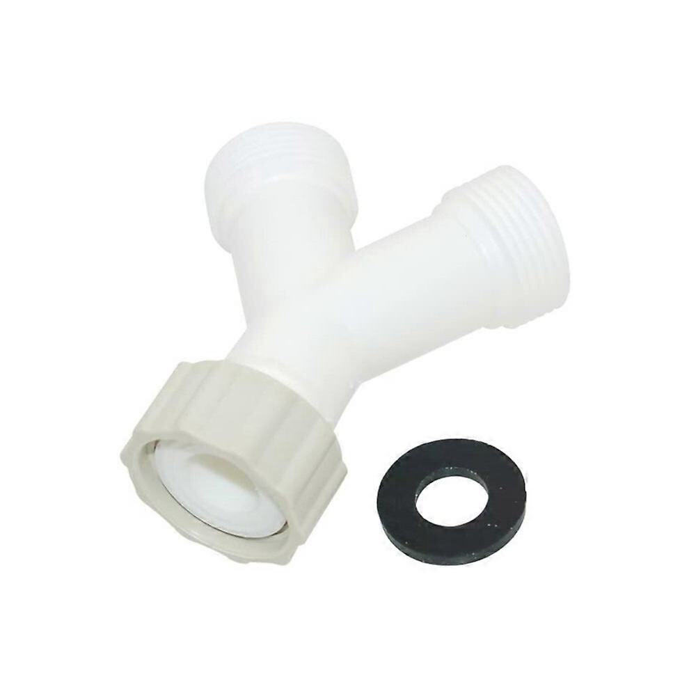(As Show, One Size) Washing Machine Y Piece, Plastic 3/4 Hose Connector, Appliance Inlet Bsp Hose Y-Piece Splitter Connector, For Washing Machine Dish 6902676307886