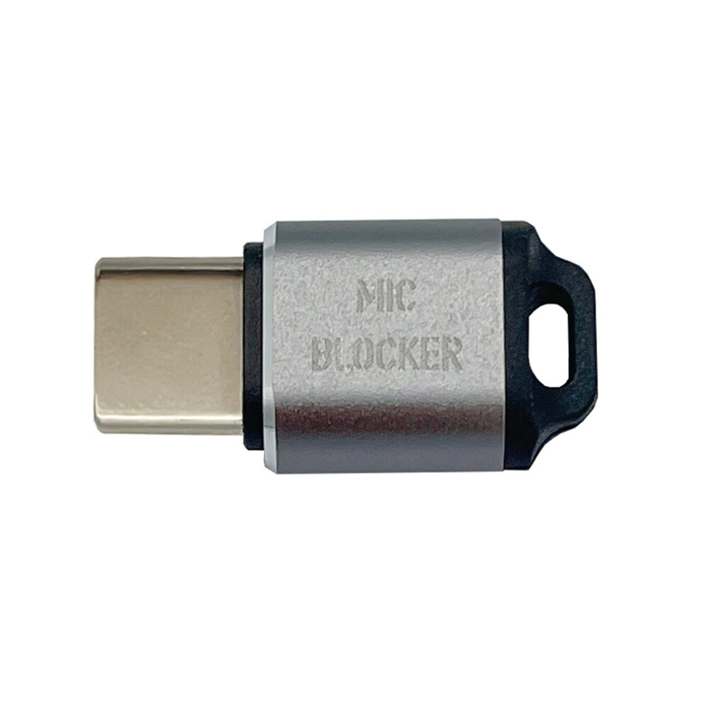 Verrou de microphone USB C, bloqueur de micro, sécurité sonore du microphone, gris