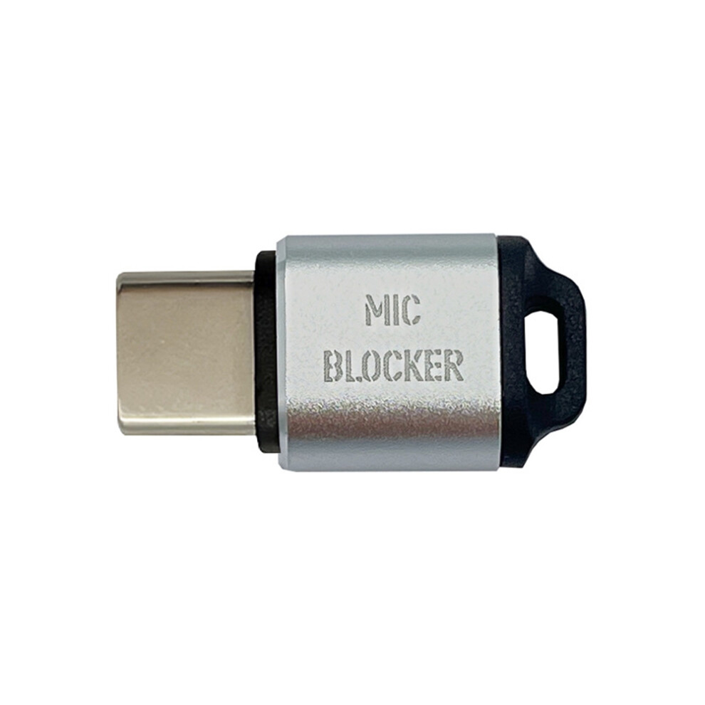 Verrou de microphone USB C, bloqueur de micro, sécurité sonore du microphone, argent