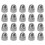 M6 Thread Dia Dome Head 304 Stainless Steel Cap Hex Nuts 20Pcs 1