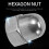 M6 Thread Dia Dome Head 304 Stainless Steel Cap Hex Nuts 20Pcs 3