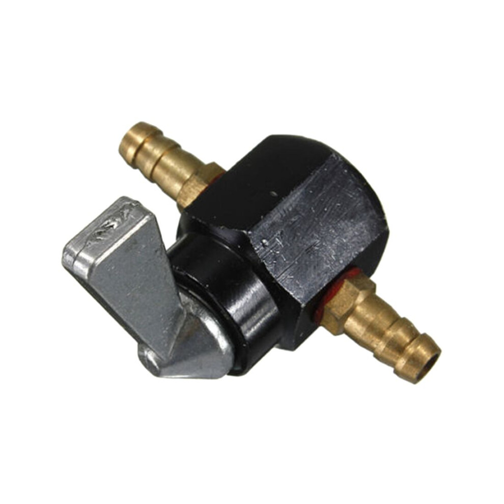 Universal Motorcycle Shut Off In-Line Valve Petrol On-Off Fuel Tap Black 4852331002798