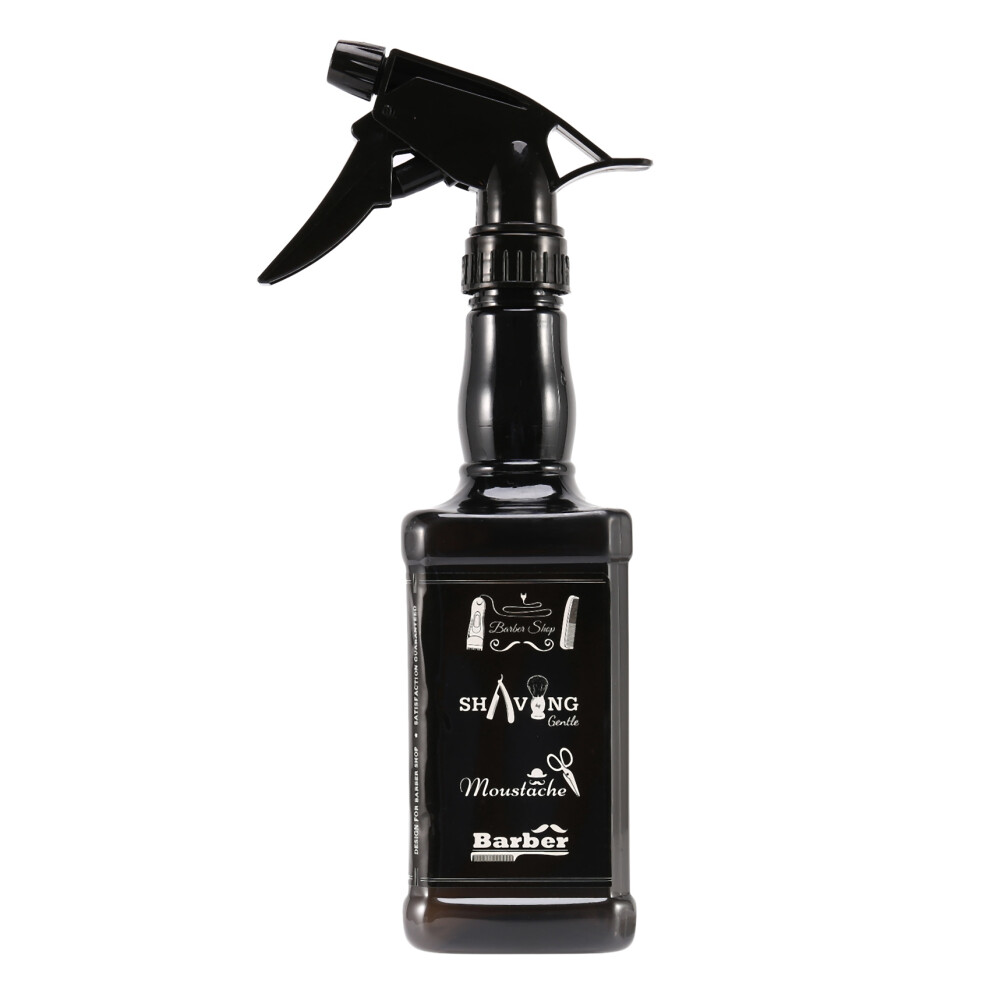 Markenlos 650Ml Hairdressing Bottle Salon Barber Hair Tools Black