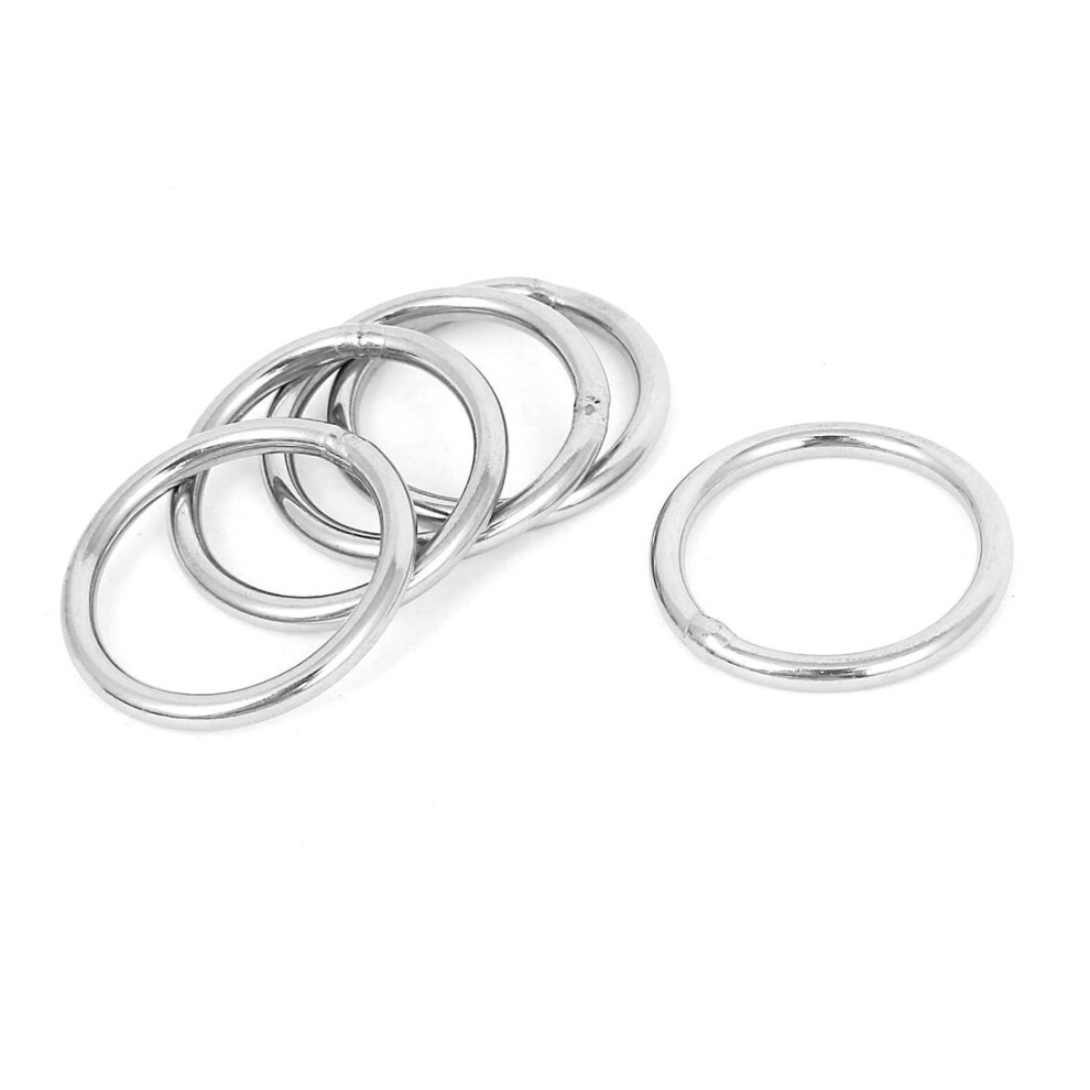 30Mm X 3Mm Stainless Steel Webbing Strapping Welded O Rings 5 Pcs 4852331048581