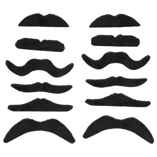 Juego De 54 Bigotes Falsos Autoadhesivos, 16 Estilos Divertidos Para Disfraces, Fiestas De Máscaras, Cumpleaños Y Actuaciones, Fáciles De Poner Y Quitar