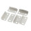 10Pcs Silver Tone Metal Right Angle Drawer Lock Strike Plate 2