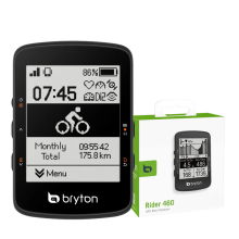 Cyklistický počítač Bryton Rider 460 2,6“ s displejem E-Bike Smart Trainer a podpora radaru