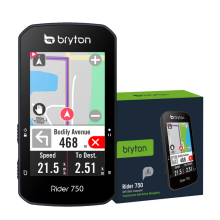 Bryton Rider 750 GPS Bike Computer 2.8” Colour Touchscreen Voice Navigation
