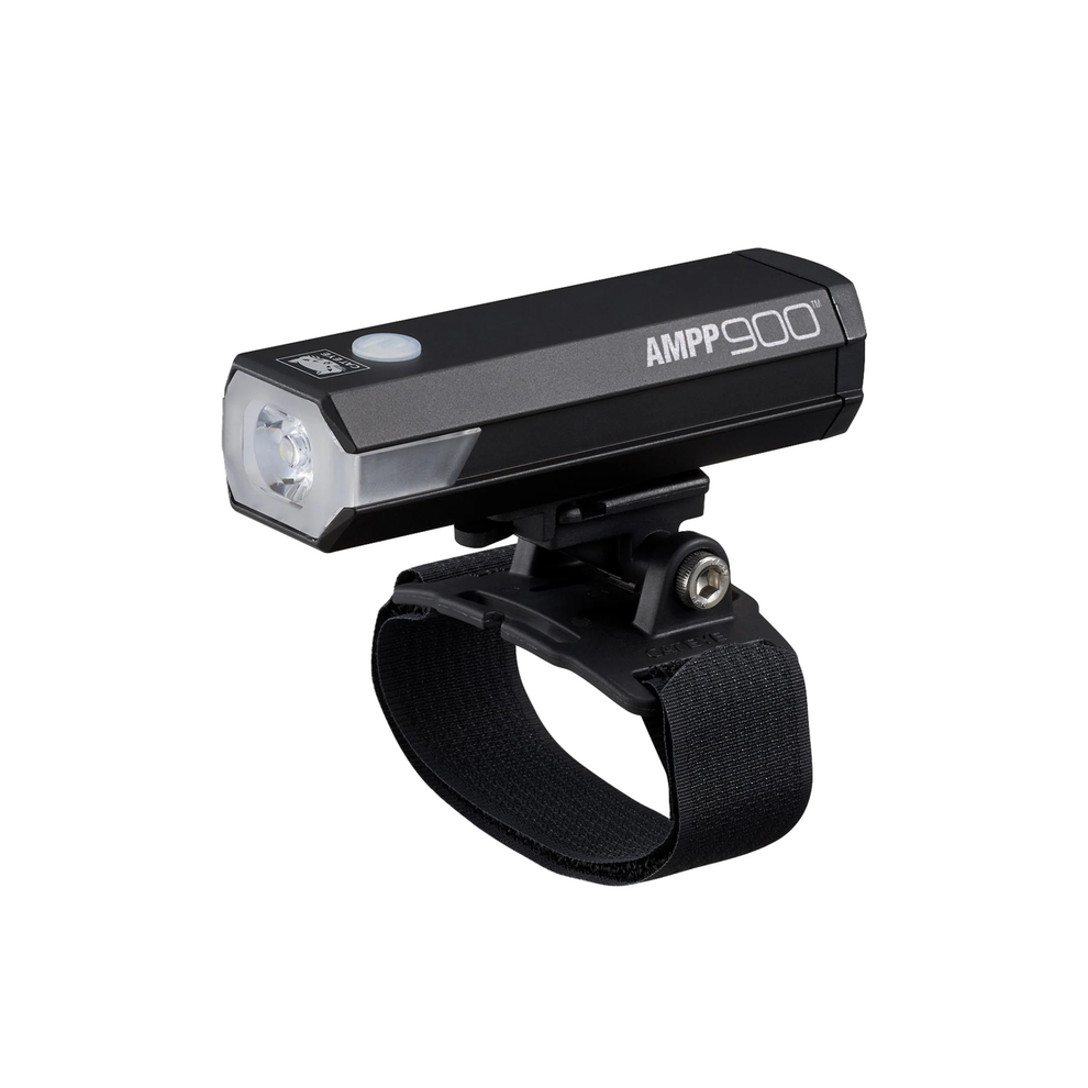 Cateye AMPP900 USB-C Rechargeable Helmet Light 900 Lumens Wide Beam & Alloy Body