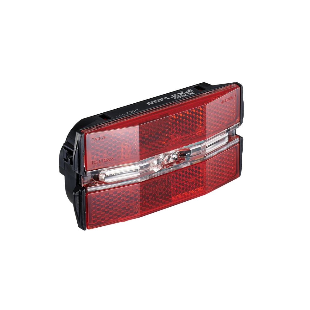 Cateye Reflex Rack Rear Bike Built-In Reflector Long Runtime Light