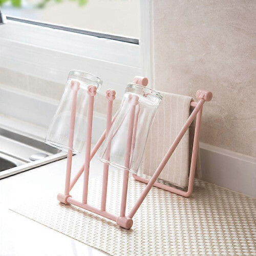 (As show, One size) Stylish Kitchen Dishcloth Storage Rack: Foldable and Space-Efficient 1