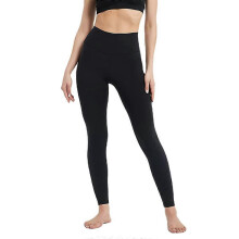 (style3195, One size) YOGA Women's Naked Feeling Workout pants -Comfortable breathable Warm High waist tight pants-Black