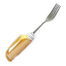 (As show, One size) Adaptive Utensils, Stainless Steel Rotating Tablewares Removable Elder Swivel Silverware Dispenser Easy Grip Eating Spoon Patient Fork for Parkinsons