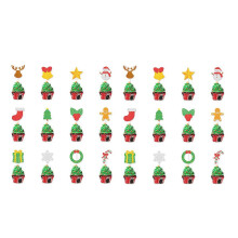 (style5327, One size) (NEWPATTERN)2Set Christmas Cupcake Toppers for Christmas Party Cartoon Cupcake Topper Picks Birthday Party Supplies Cake Decorations for Kids