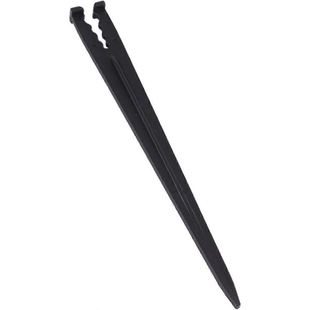 (As Show, One Size) 100 Pcs Irrigation Support Stakes For 1/4-Inch Drip Tube Universal Drip Tubing Hold Stakes For Irrigation, Greenhouse, Garden And 4632461662884