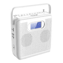 (As show, One size) Portable Bluetooth CD Player with Vertical Design, CD Speakers, FM Radio, Support USB, AUX ,and LCD Display
