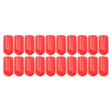 (As show, One size) 20 Pcs 6mm Brake Caliper Bleed Screw Nipple PVC Dust Cap High Durability for Braking Systems in Most Vehicles Red