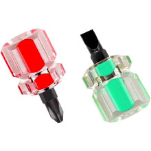 (As show, One size) Sewing Machine Screwdriver Ultra Short Screwdriver Tool - One Flat Head and One Phillips Screwdriver for Sewing Projects