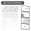 (As show, One size) 100 Numbered Plastic Security Seals Tamper Proof Tags Pull Ties Secure Anti Tamper Seals Self-Locking,White 3