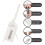 (As show, One size) 100 Numbered Plastic Security Seals Tamper Proof Tags Pull Ties Secure Anti Tamper Seals Self-Locking,White 2