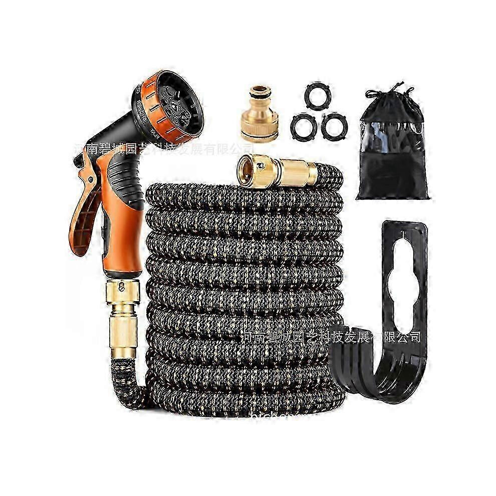 (50FT, One size) Pocket Hose Copper Bullet Expandable Garden Hose Pattern Thumb Spray 25 FT Patented Lead-Free Ultra-Lightweight Solid Copper 0619