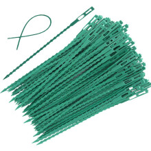 (As show, One size) 100 Pieces Adjustable Garden Plant Twist Ties, 9 Inch Flexible Plastic Twist Ties Multi-Use for Secure Vine (Green)