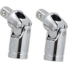 (As show, One size) 2 pcs Ratchet Adapterrotary Hexagonal Fasteners Impact Socket Extension Re U Swivel/Handle Interface Universal Gimbal Access Tool Wrench Angle Drive S