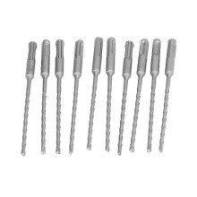 (As show, One size) 10Pcs Rotary Hammer Drill Bits Set 40CR Steel Carbide Tipped for Brick Stone Concrete Masonry