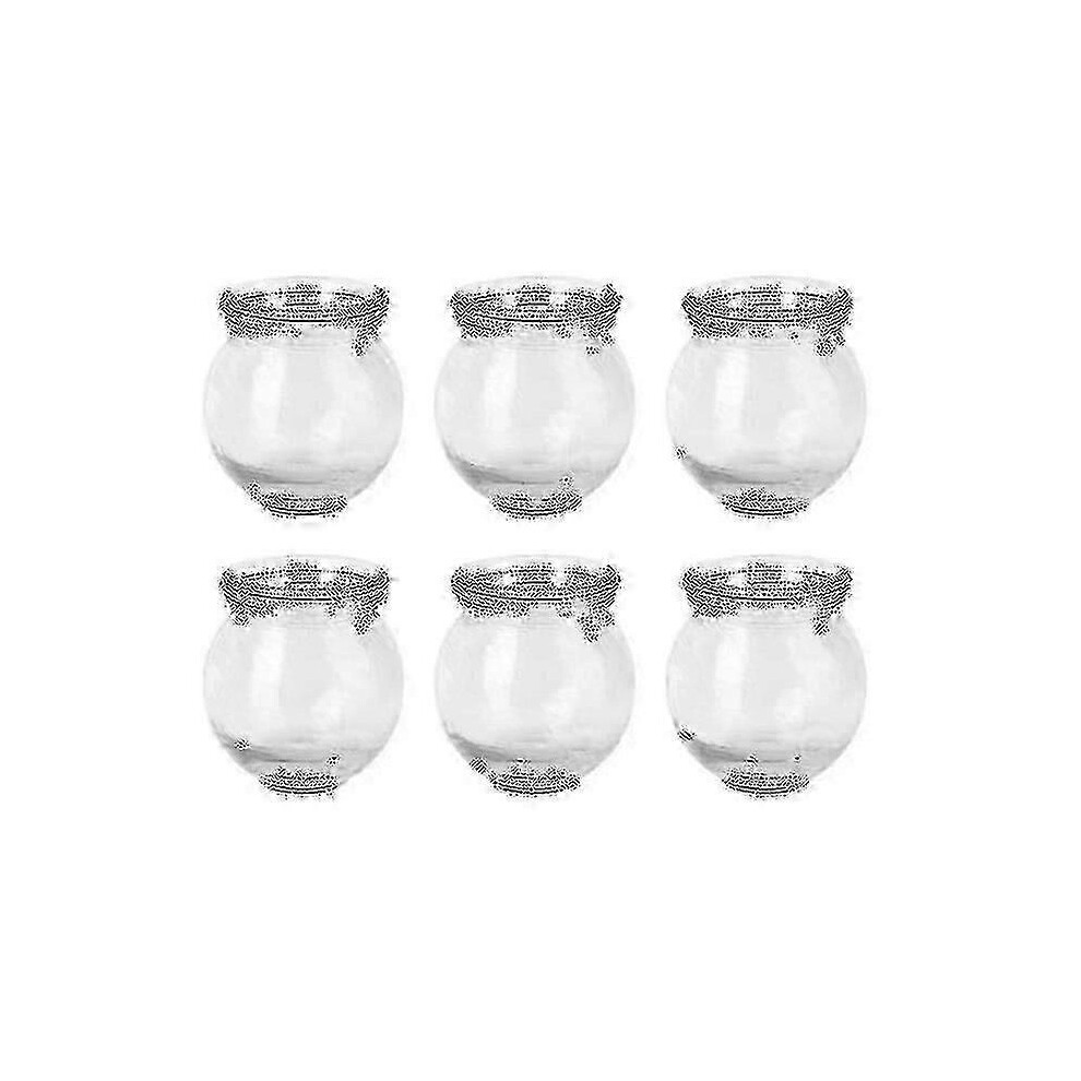 (As show, One size) 6pcs Chinese Cuppings Glass Cupping Therapy Set Cupping Therapy Device Cupping Cups Massage Fire Glass Cupping Helath Care