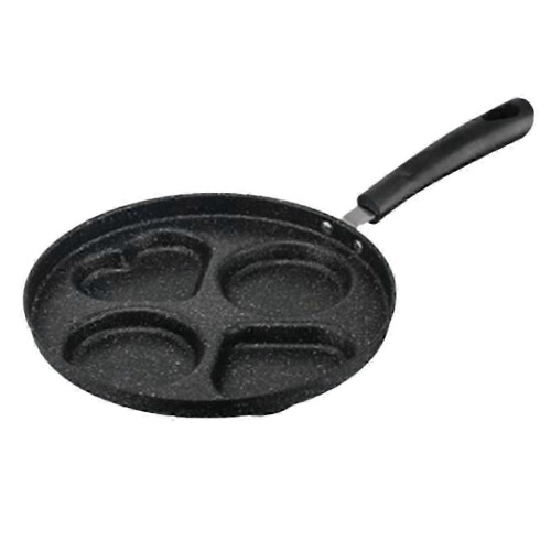 (As show, One size) 4-Hole Breakfast Pan Mini Omelette Pan Household Kitchen Tools0620