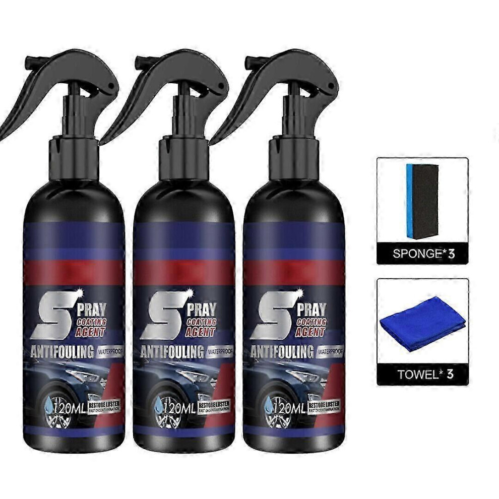 (As Show, One Size) 1-3Pcs Multi-Functional Coating Renewal Agent, High Protection Nano Quick Coating Spray 0619 4633127172440