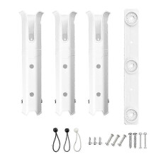 (As show, One size) Fishing rod racks holders fishing rod socket white