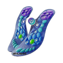 (L, One size) Akusoli | Magnetic Acupressure Shoe Insoles for Pain, Feet Fatigue Relief New_10620