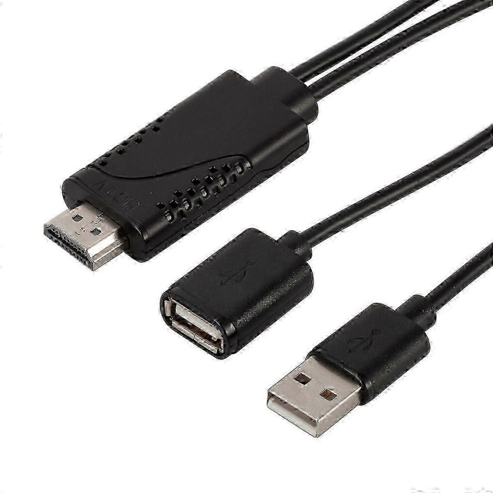 (As Show, One Size) 1080P Usb Female To Hdmi Male Hdtv Video Adapter Cable For Android Ios Smartphone And Tablet Szrh A-F Rh 4633127174147