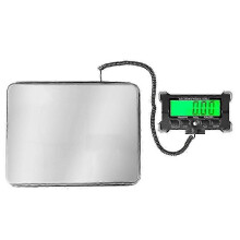 (As show, One size) Portable 200kg Electronic Parcel Scale Stainless Steel Large Platform Digital Lcd Weighing Balance