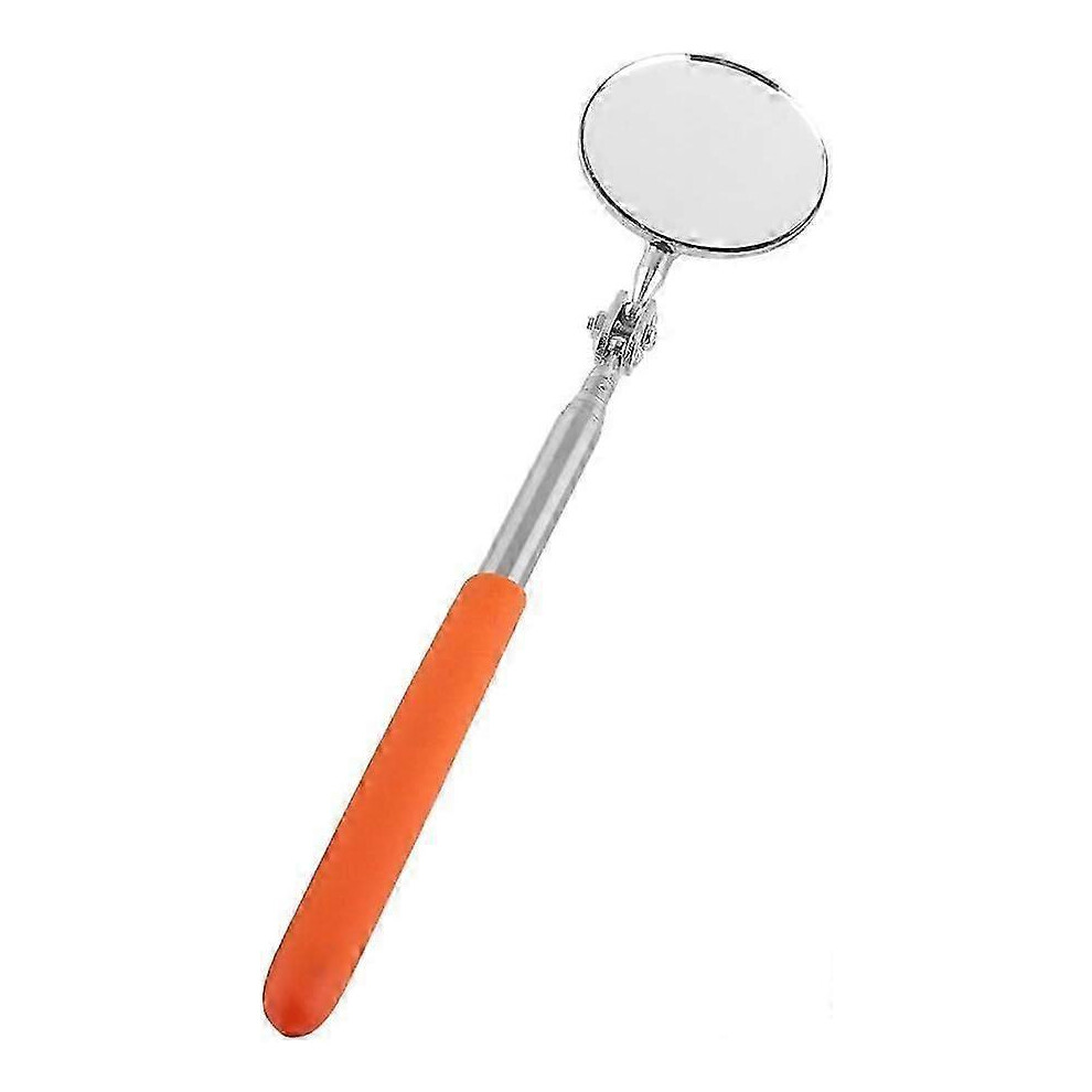 (As Show, One Size) Round Inspection Mirror Telescopic Mirror Retractable Mirror Hand Tool Mirror Telescopic Tool With Handle For Mechanic Car 4633396550635