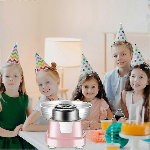 (As show, One size) Cotton Candy Machine, Electric Cotton Candy Maker, Eu Plug Pink 1
