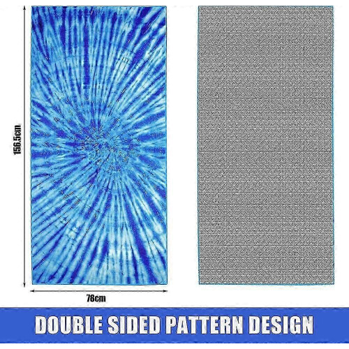 (As show, One size) Microfibre Reversible Beach Towel 2