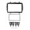 (As show, One size) Console Central DVD Navigation Panel Frame Kit Fit for Daewoo Royale (Russian) 2016 1