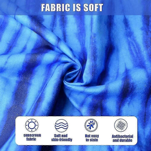 (As show, One size) Microfibre Reversible Beach Towel 1