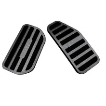 (As show, One size) Car Accelerator Brake Pedal Pad Covers Aluminum Alloy for Swift /ZD Series 2024+ Anti-Skid Brake Sticker Black