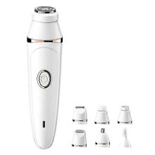 (As show, One size) Bikini Trimmer Shaver for Women 7 In1 Wet/Dry Electric Body Hair Trimmer Hair Removal for Face Pubic Legs