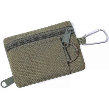 (As show, One size) Tactical Key Case, Military ID Card Holder EDC Pouches Coin Pouches Credit Card Organizer with Loop Tactical Waist Pack Bag
