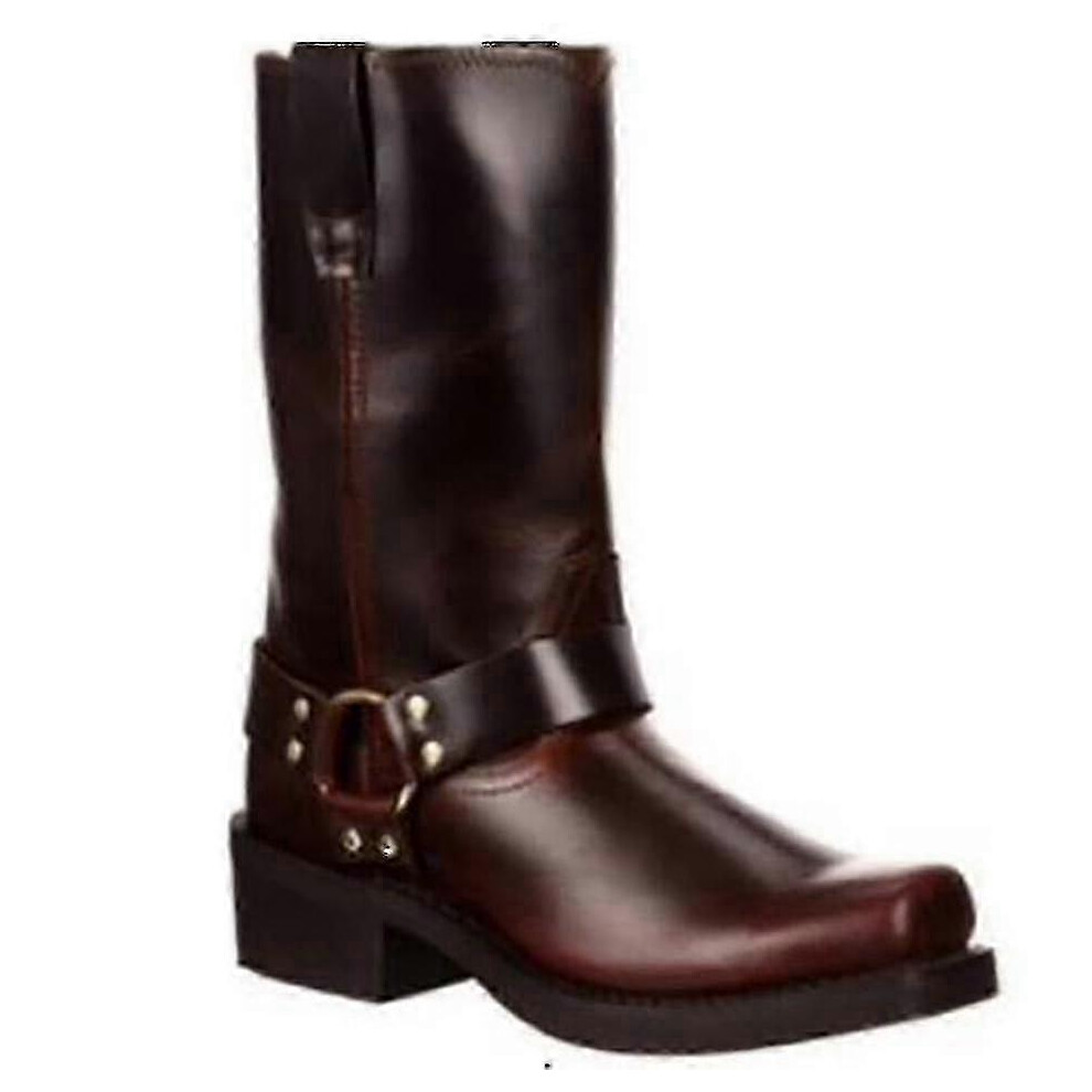(, Eu41) Ladies Harley Davidson Biker Boots Hustin Red